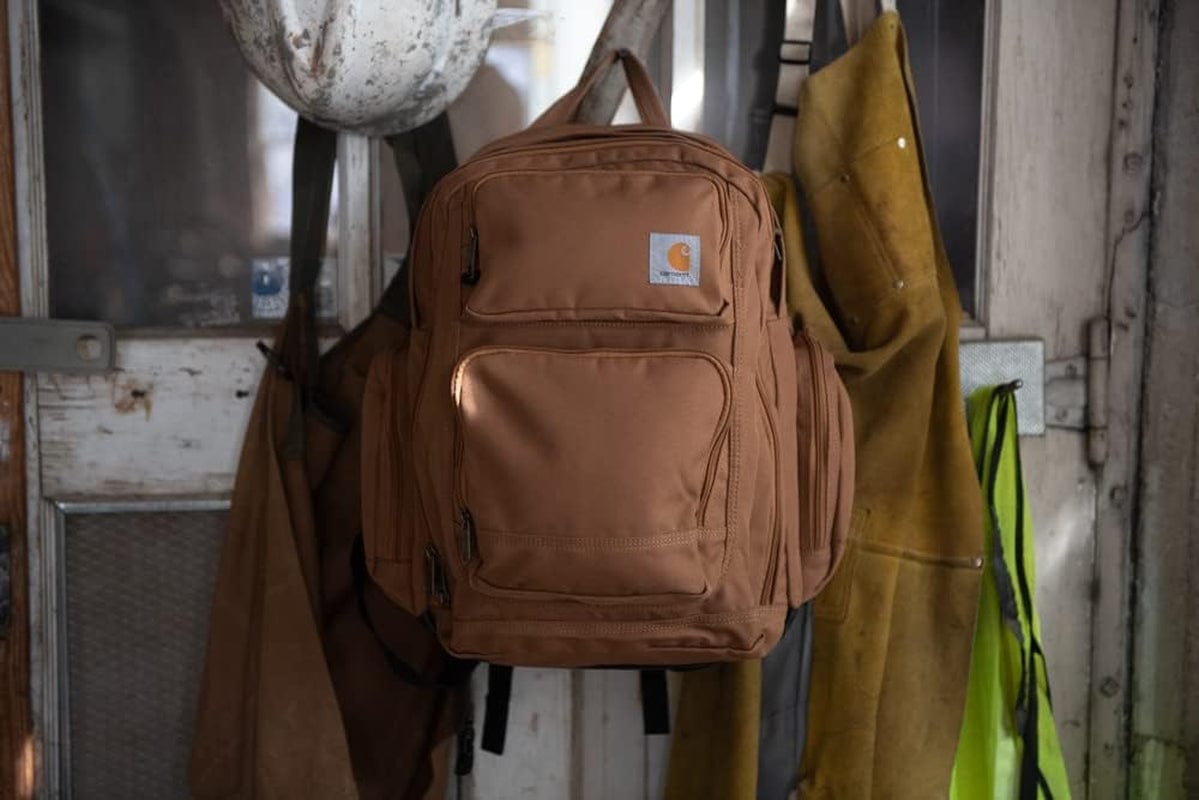 35L Triple-Compartment Backpack  Brown.