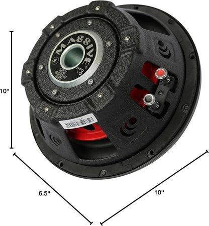 UFO10, 10 Inch Shallow Subwoofer - High Powered 600 Watt.