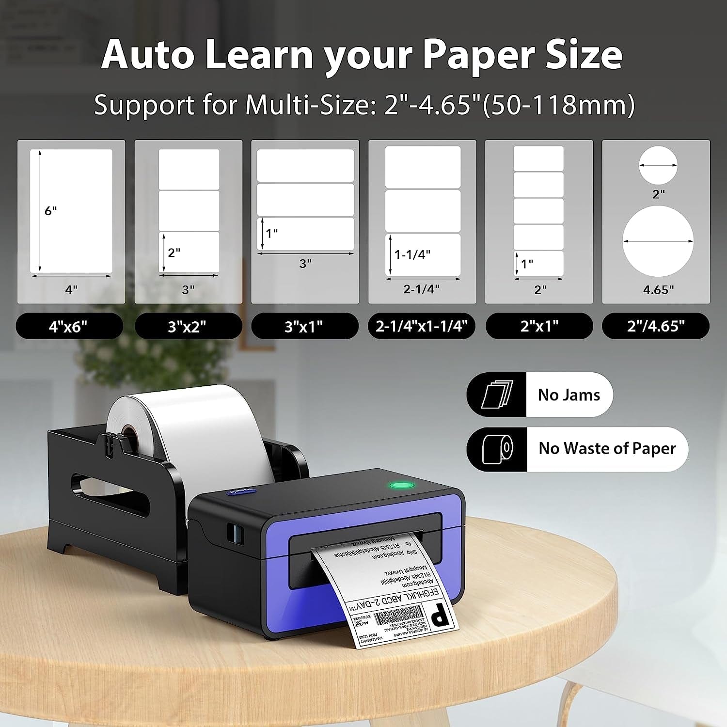 Shipping Label Printer, PL60 4X6 Label Thermal Printer Printer.