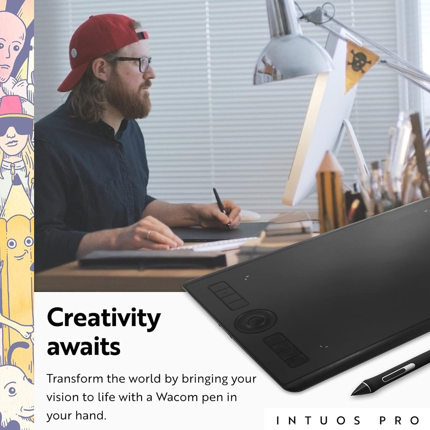 Pro Medium Bluetooth Graphics Drawing Tablet.