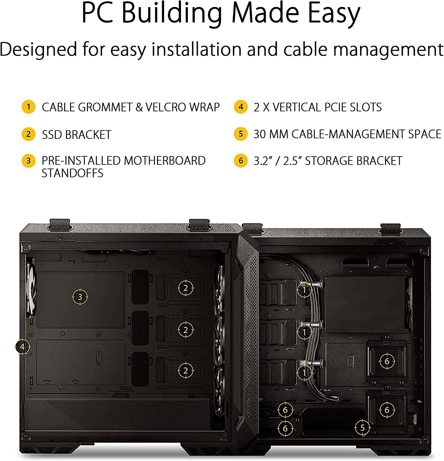 TUF Gaming GT501 Mid-Tower Computer Case for up to EATX.