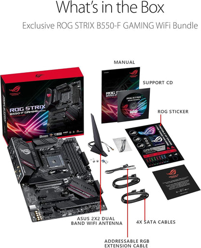 ROG Strix B550-F Gaming AMD AM4 ATX Motherboard with Wifi 6.