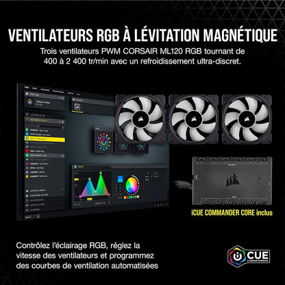 Icue H150I Elite Capellix Liquid CPU Cooler.