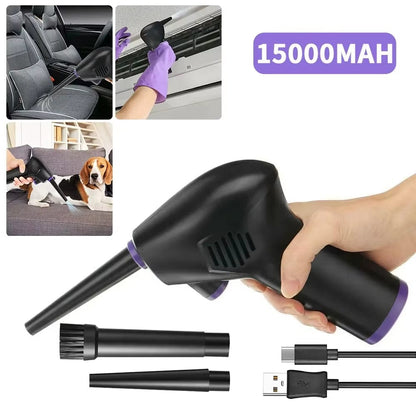 Wireless Air Duster USB Dust Blower Handheld Dust Collector.