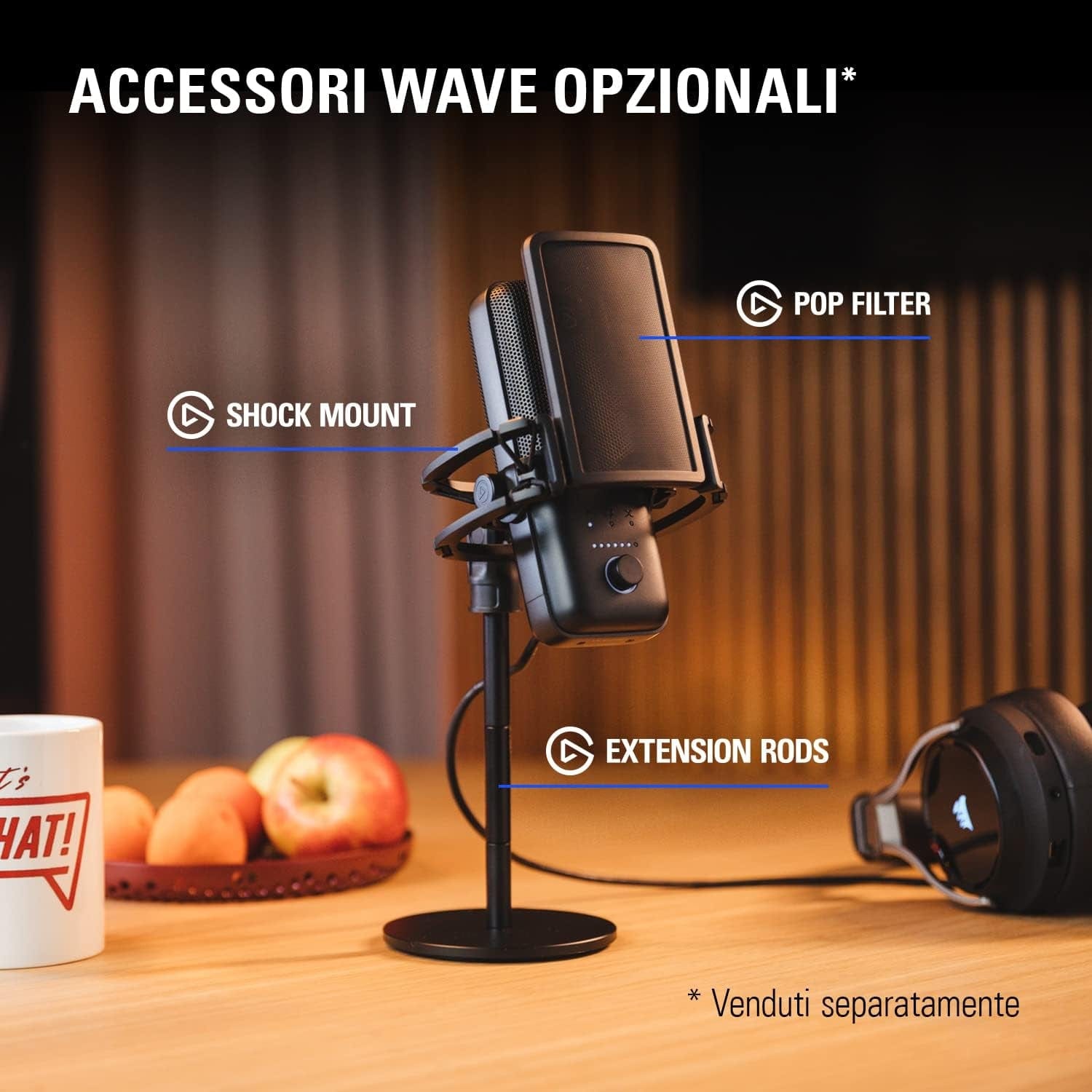 Wave:3 - Premium Studio Quality USB Condenser Microphone.