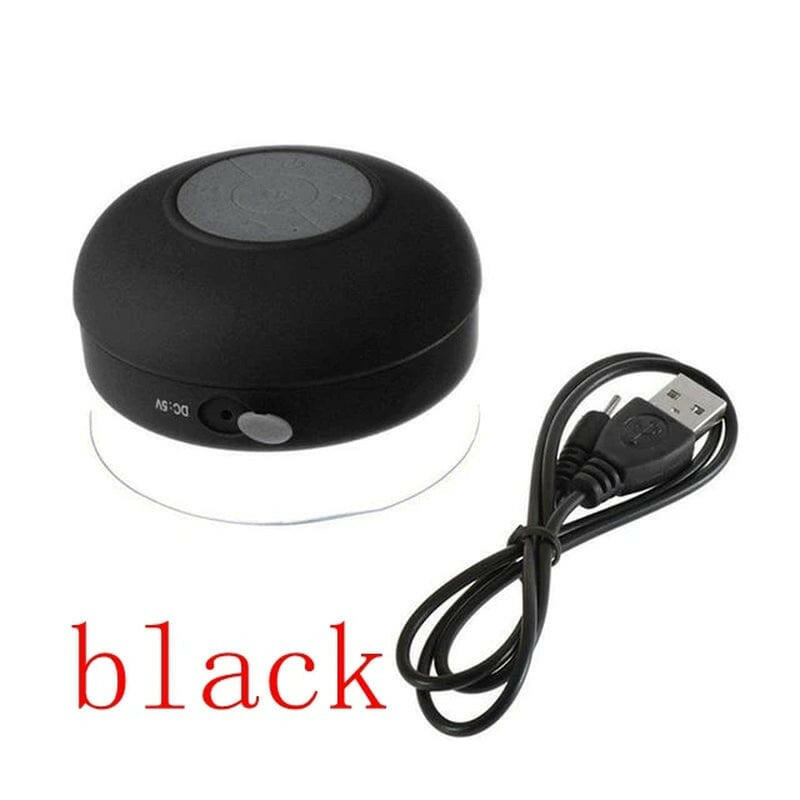 Mini Bluetooth Speaker Shower Subwoofer Waterproof Handsfree Loudspeaker with Suction Cup Mic for Bathroom Pool Beach Car Phone - Electronics