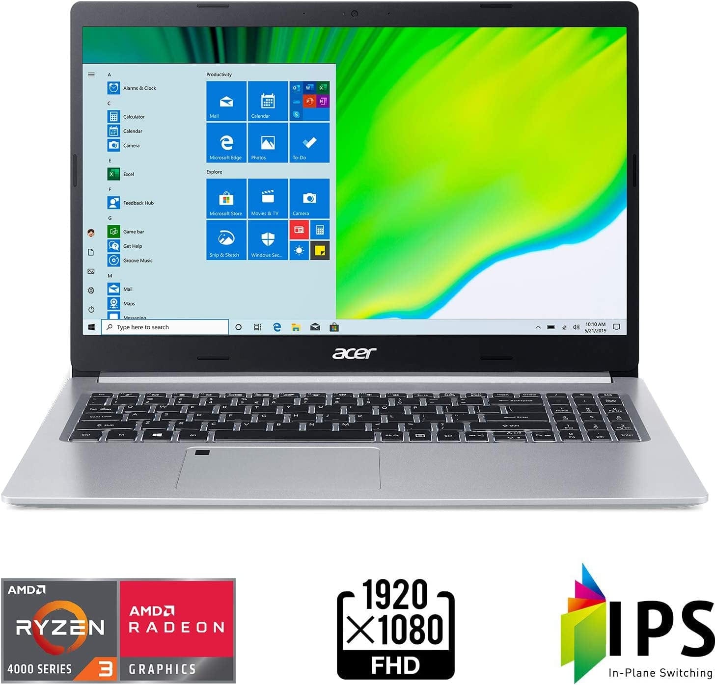 Aspire 5 A515-44-R93G-15.6" Full HD- AMD Ryzen 3 4300U Mobile Processor.