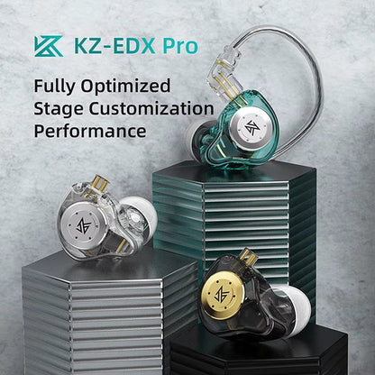 KZ EDX PRO Earphone 10Mm Dual Magnetic Circuit Dynamic Drive HIFI Music Earbud Sport Noise Cancelling Headset ZSN PRO ZSTX ZEX - Electronics