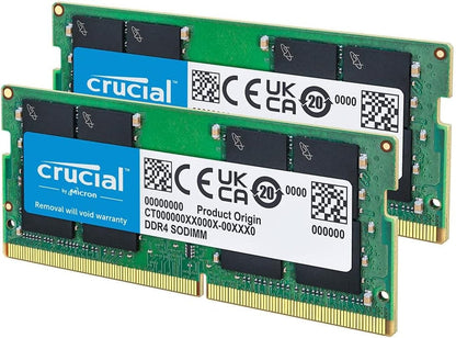 32GB Kit (16GB X 2) DDR4 3200 Mhz (PC4-25600) SODIMM 260-Pin Memory - CT2K16G4SFRA32A.