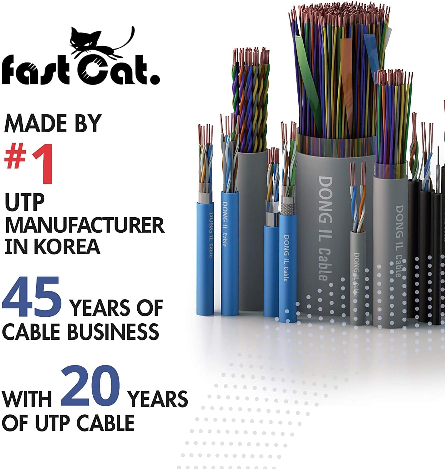 Cat6 Ethernet Cable 1000Ft - 23 AWG Insulated Solid Bare Copper Wire.