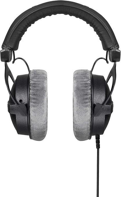 PRO 80 Ohm Over-Ear Studio Headphones in Gray. Enclosed Design.