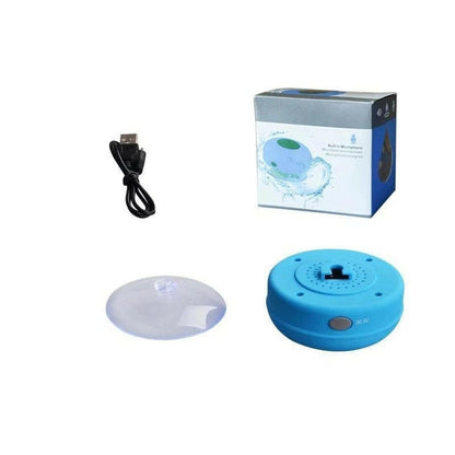 Mini Bluetooth Speaker Shower Subwoofer Waterproof Handsfree Loudspeaker with Suction Cup Mic for Bathroom Pool Beach Car Phone - Electronics