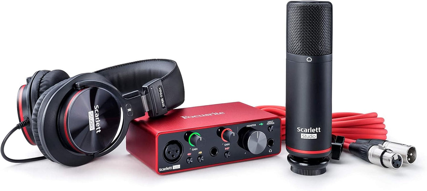 Scarlett Solo Studio 3Rd Gen USB Audio Interface Bundle for the Guitarist.