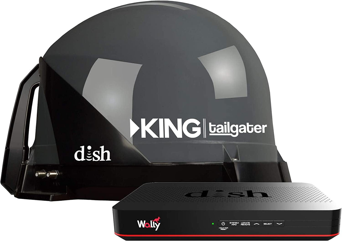 VQ4550 Tailgater Bundle - Portable Satellite TV Antenna and DISH Wally HD Receiver.