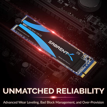 2TB Rocket Nvme Pcie M.2 2280 Internal SSD High Performance.