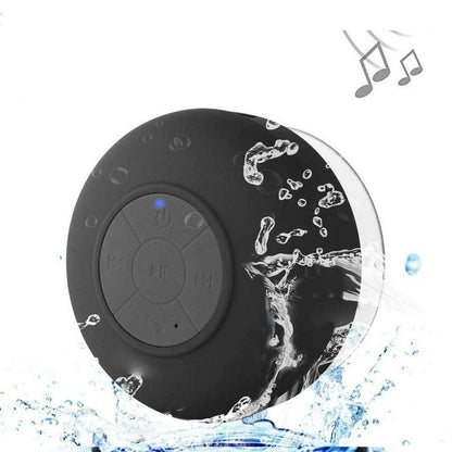 Mini Bluetooth Speaker Shower Subwoofer Waterproof Handsfree Loudspeaker with Suction Cup Mic for Bathroom Pool Beach Car Phone - Electronics